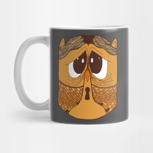 Cute Owl Lock heart Mug